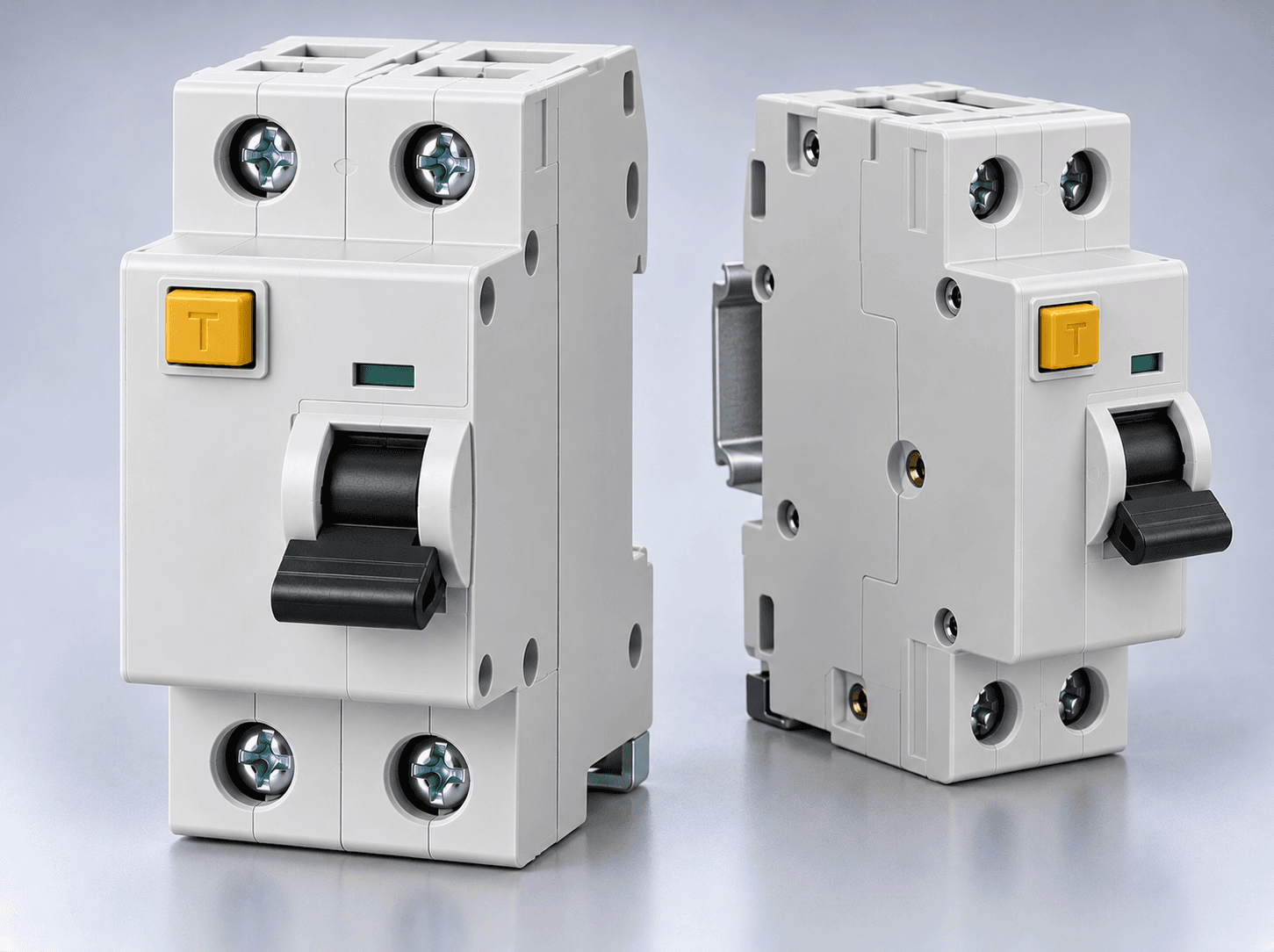 ELCB and residual current circuit breaker (RCCB) safety units