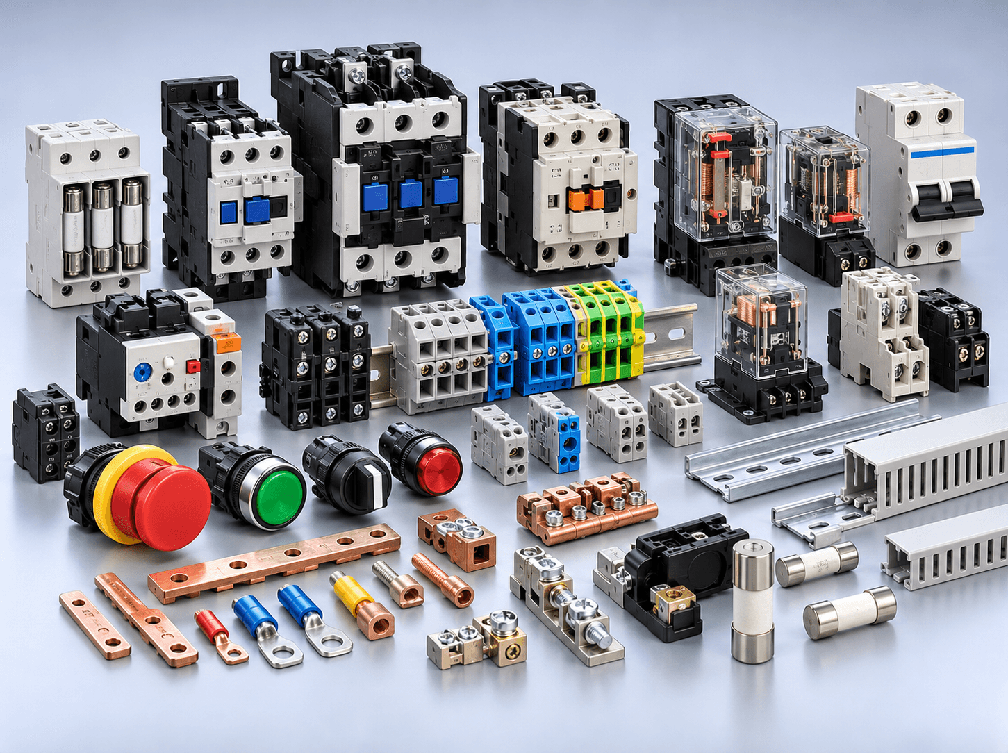 General industrial electrical components, switches, and wiring equipment