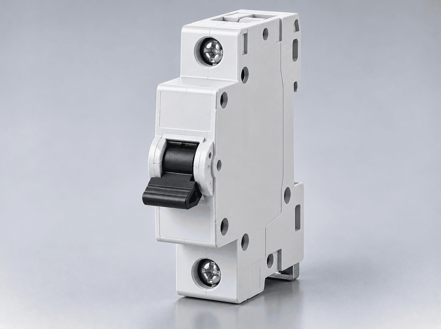 Single pole DIN rail miniature circuit breaker (MCB)