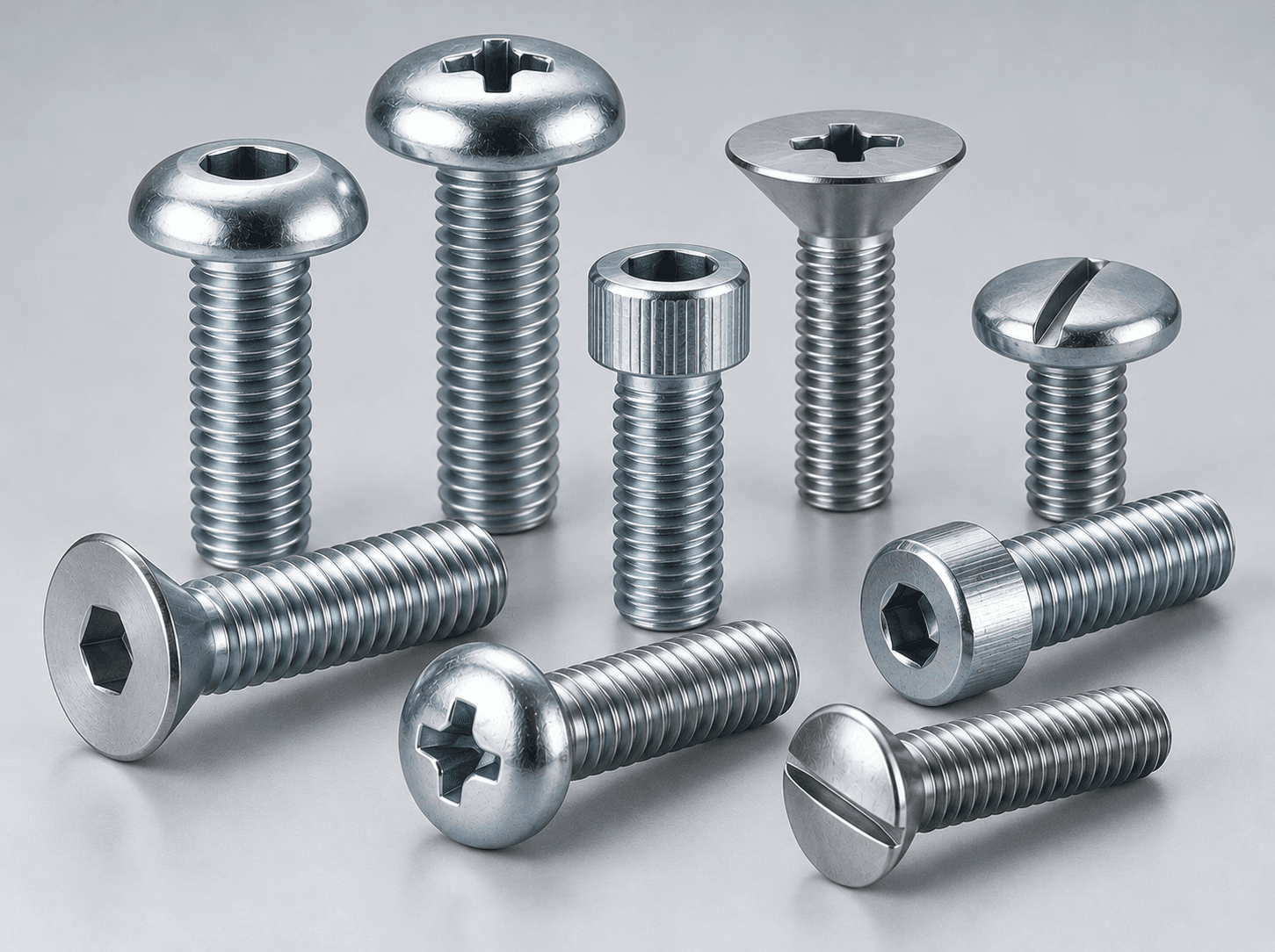 Precision industrial machine bolts and fasteners